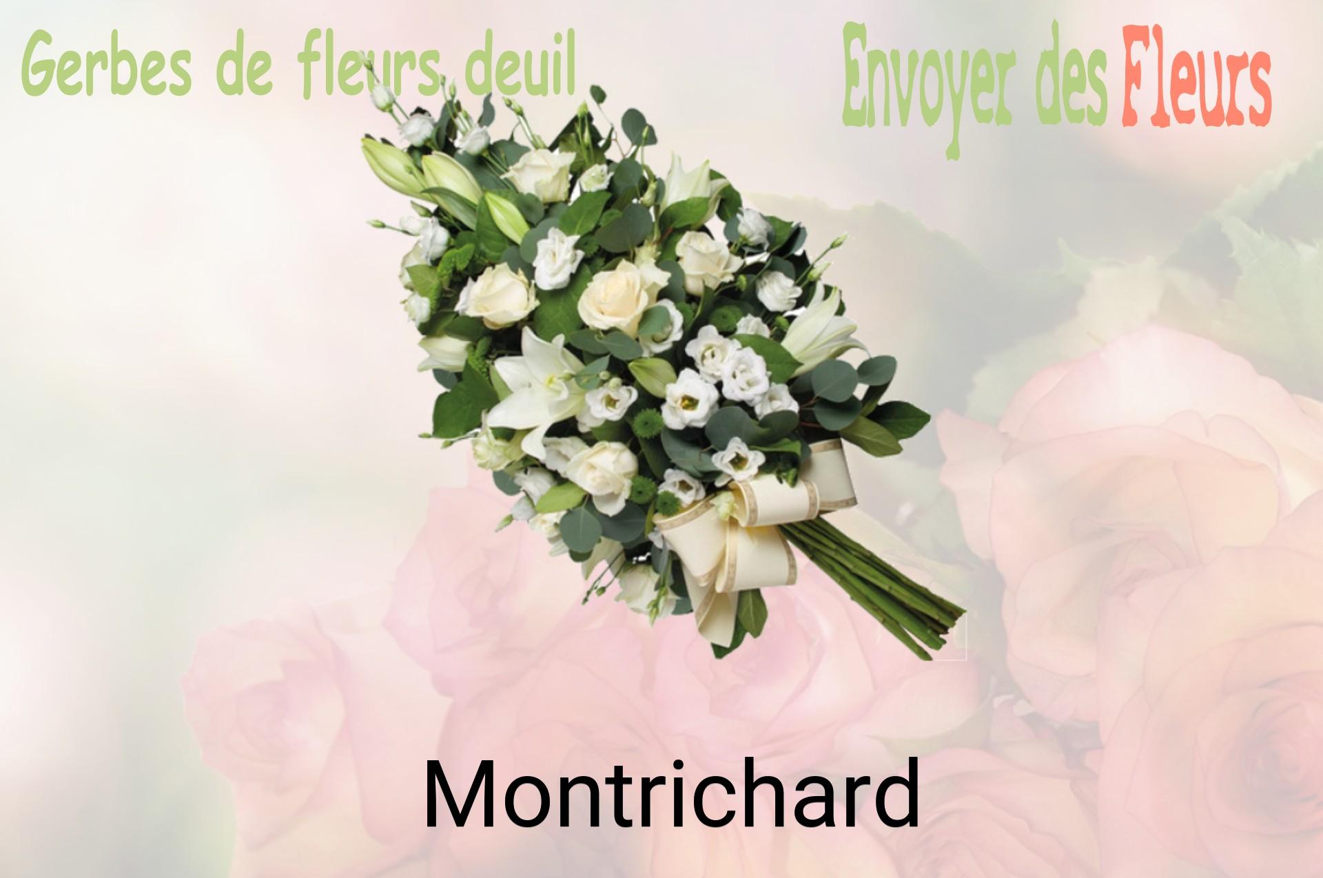 Gerbe de fleurs de deuil livrée à Montrichard